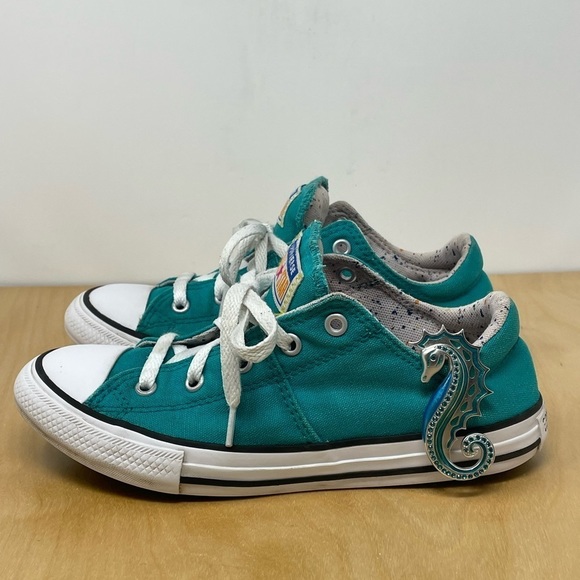 Converse Other - Converse All Star Low Top Sneakers Teal w/Speckled Interior Size 3